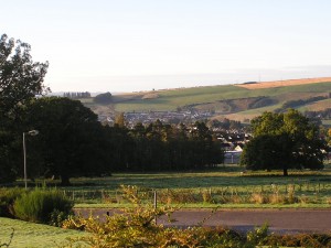 Modern view of Dingwall as seen from the front drive of Tulloch Castle