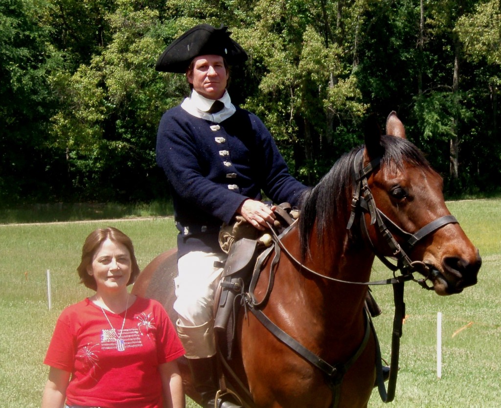 The author with Gen. W.L. Davidson Reenactor at Rural Hill.
